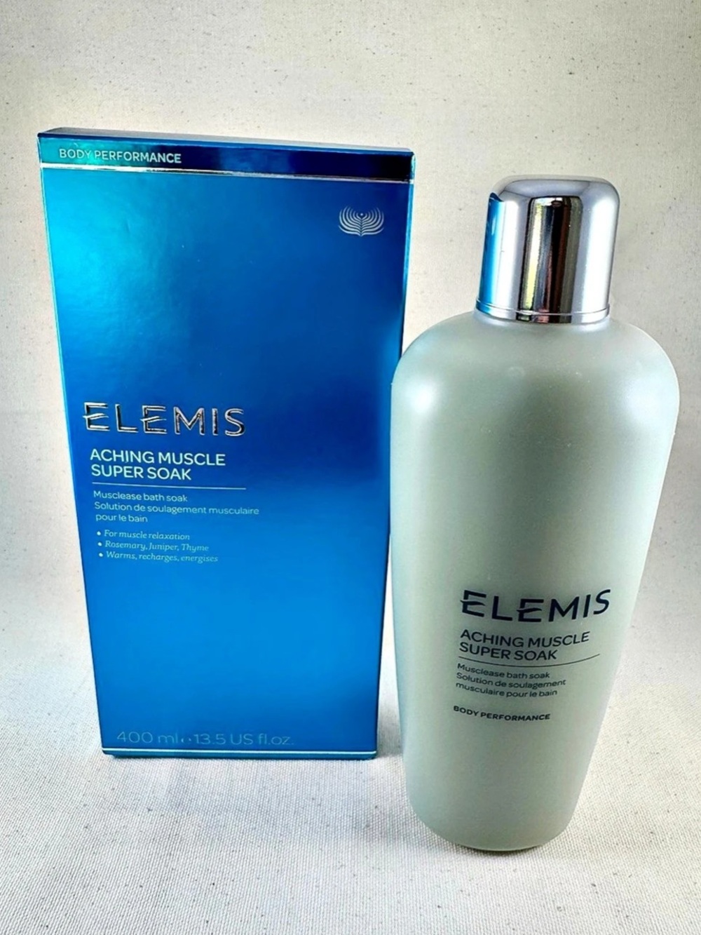 ELEMIS Aching Muscle Super Soak 400 mL Bath Soak - BRAND NEW NEVER OPENED